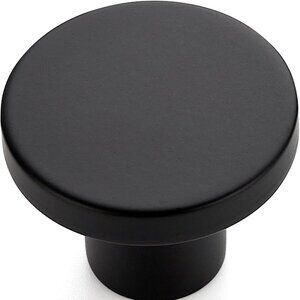 Ravinte 3 pack black round 1 1/5 inch Knob